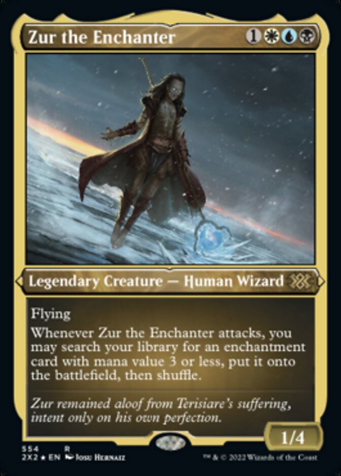 Zur the Enchanter (Foil Etched) [Double Masters 2022] | Black Swamp Games