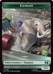 Rhino (029) // Elephant (028) Double-Sided Token (Surge Foil) [Marvel Super Heroes Commander Tokens] | Black Swamp Games