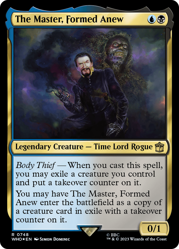 The Master, Formed Anew (Surge Foil) [Doctor Who] | Black Swamp Games