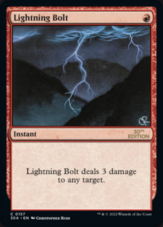 Lightning Bolt [30th Anniversary Edition] | Black Swamp Games