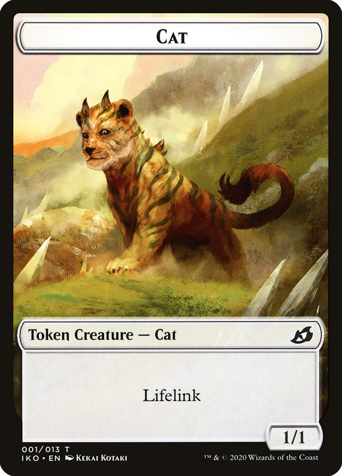Cat Token [Ikoria: Lair of Behemoths Tokens] | Black Swamp Games