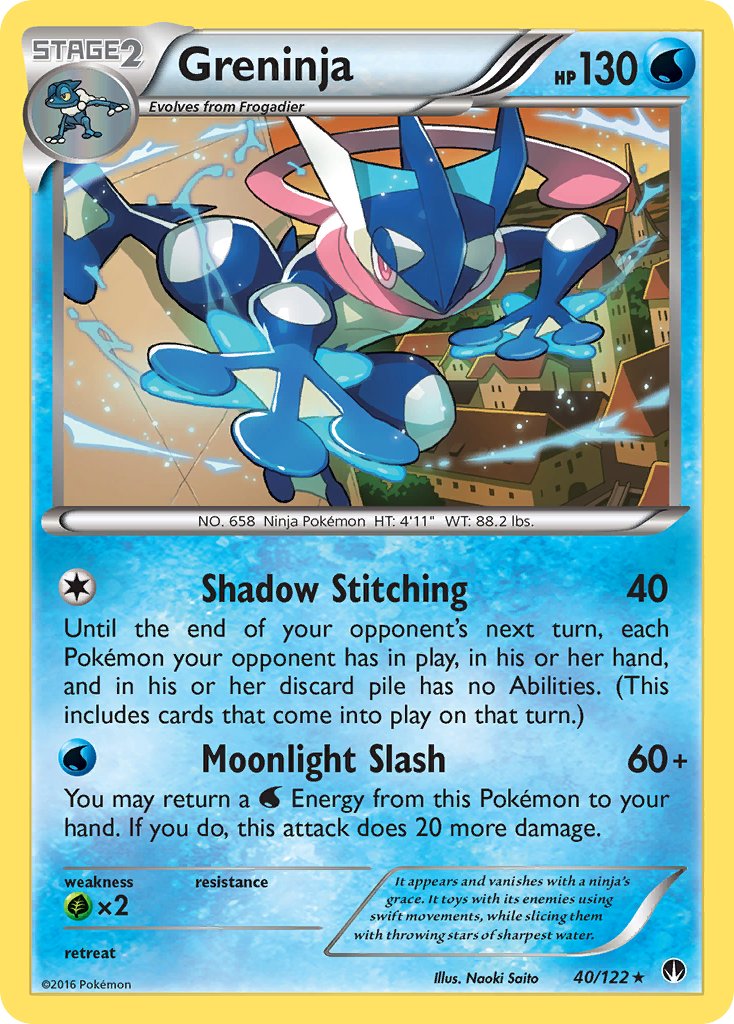Greninja (40/122) (Theme Deck Exclusive) [XY: BREAKpoint] | Black Swamp Games
