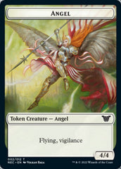 Angel // Elephant Double-Sided Token [Kamigawa: Neon Dynasty Commander Tokens] | Black Swamp Games