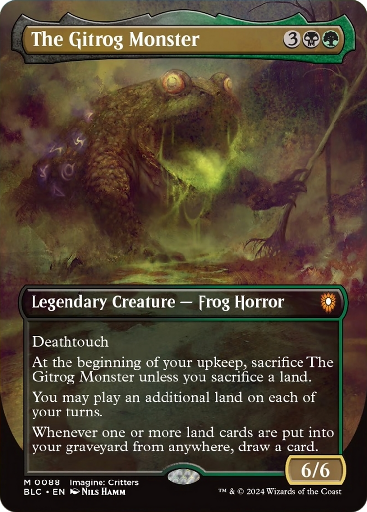 The Gitrog Monster (Borderless) [Bloomburrow Commander] | Black Swamp Games