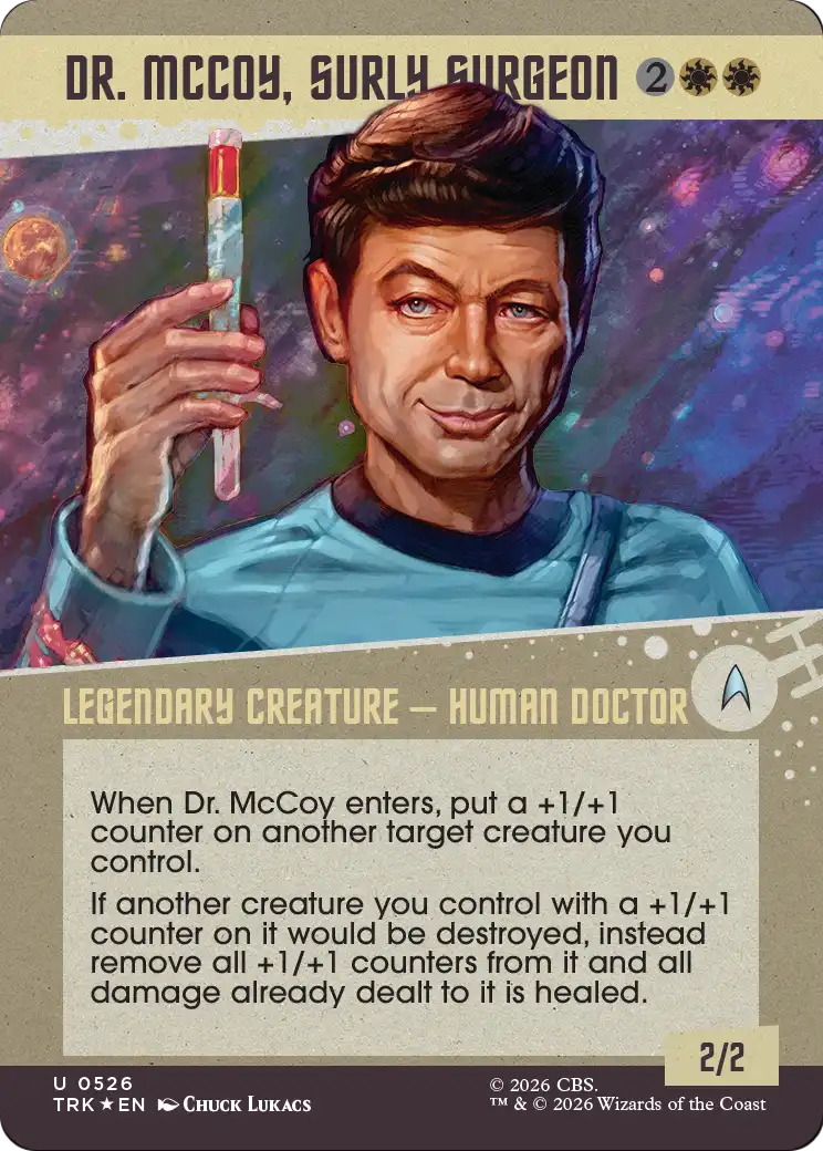 Dr. McCoy, Surly Surgeon (Showcase) (Surge Foil) [Star Trek] | Black Swamp Games