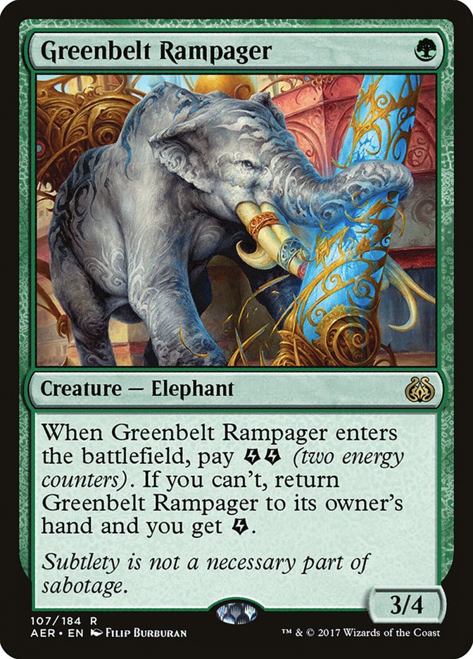 Greenbelt Rampager [Aether Revolt] | Black Swamp Games