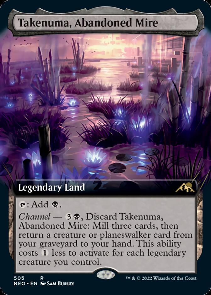 Takenuma, Abandoned Mire (Extended Art) [Kamigawa: Neon Dynasty] | Black Swamp Games