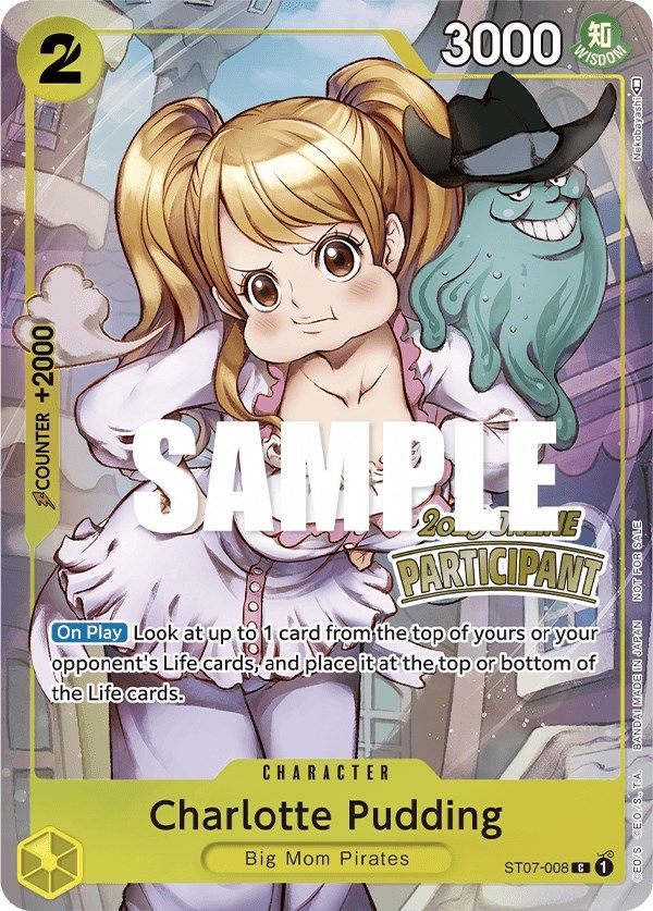 Charlotte Pudding (Online Regional 2023) [Participant] [One Piece Promotion Cards] | Black Swamp Games