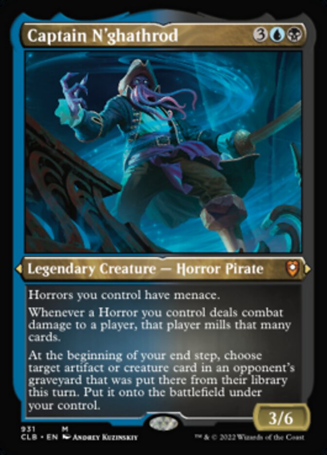 Captain N'ghathrod (Display Commander) (Foil Etched) [Commander Legends: Battle for Baldur's Gate] | Black Swamp Games