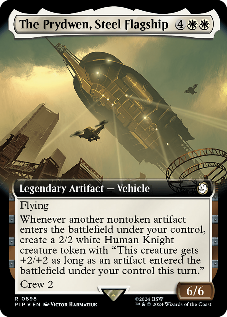 The Prydwen, Steel Flagship (Extended Art) (Surge Foil) [Fallout] | Black Swamp Games