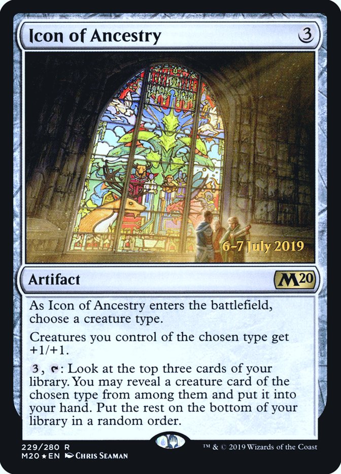 Icon of Ancestry [Core Set 2020 Prerelease Promos] | Black Swamp Games
