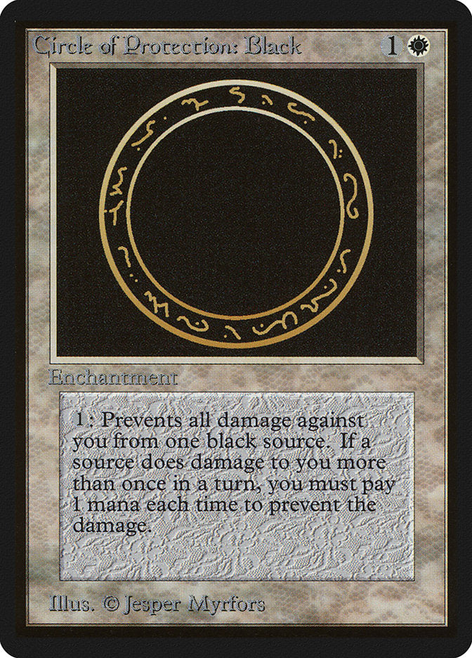 Circle of Protection: Black [Beta Edition] | Black Swamp Games