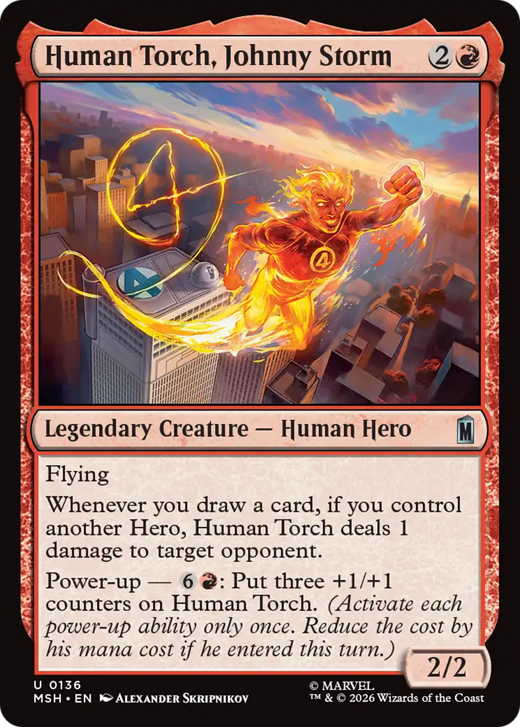 Human Torch, Johnny Storm [Marvel Super Heroes] | Black Swamp Games