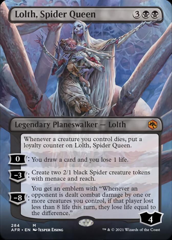 Lolth, Spider Queen (Borderless) [Dungeons & Dragons: Adventures in the Forgotten Realms] | Black Swamp Games