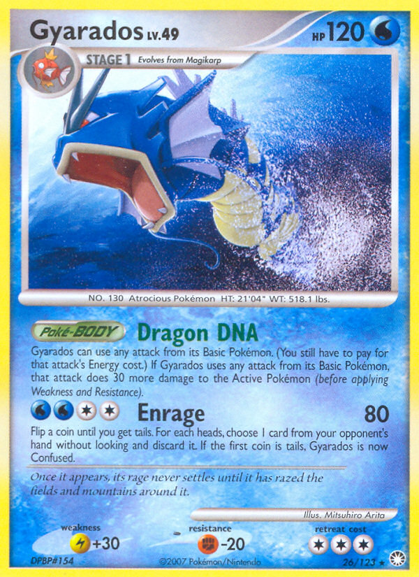 Gyarados (26/123) [Diamond & Pearl: Mysterious Treasures] | Black Swamp Games