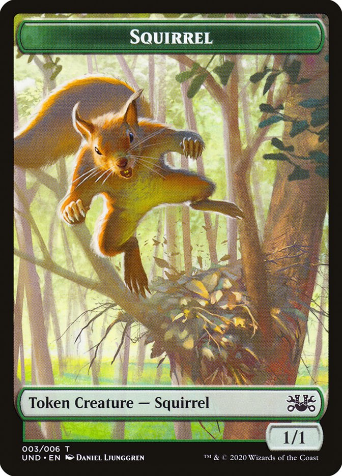 Beeble // Squirrel Double-Sided Token [Unsanctioned Tokens] | Black Swamp Games