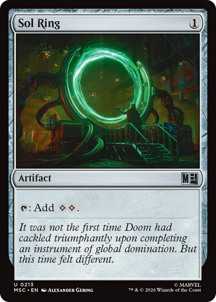 Sol Ring (0213) [Marvel Super Heroes Commander] | Black Swamp Games