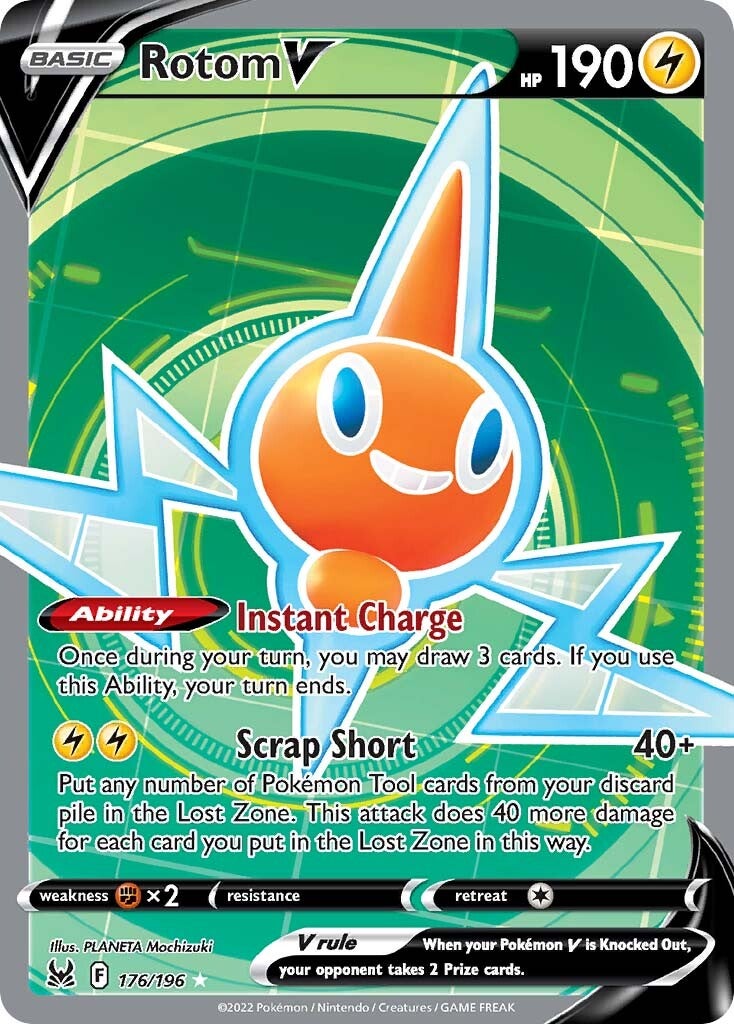 Rotom V (176/196) [Sword & Shield: Lost Origin] | Black Swamp Games