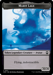 Marit Lage // Sand Warrior Double-Sided Token [Modern Horizons 3 Commander Tokens] | Black Swamp Games