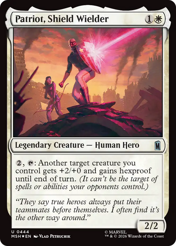 Patriot, Shield Wielder (Surge Foil) [Marvel Super Heroes] | Black Swamp Games