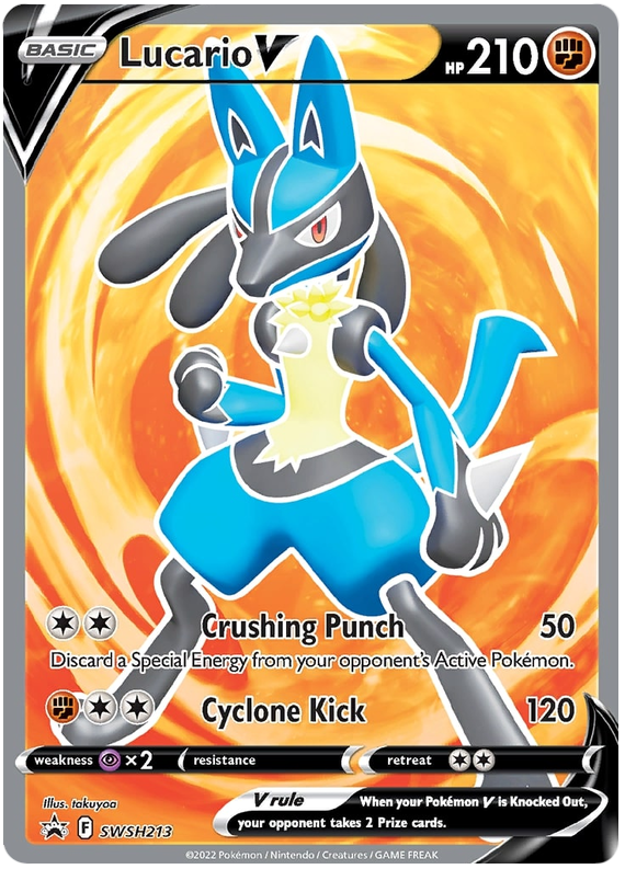 Lucario V (SWSH213) [Sword & Shield: Black Star Promos] | Black Swamp Games