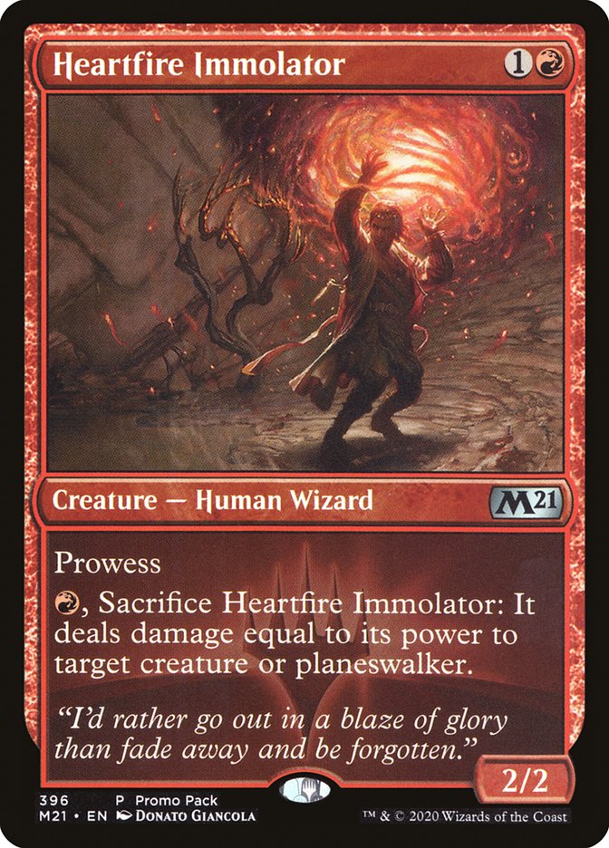 Heartfire Immolator (Promo Pack) [Core Set 2021 Promos] | Black Swamp Games