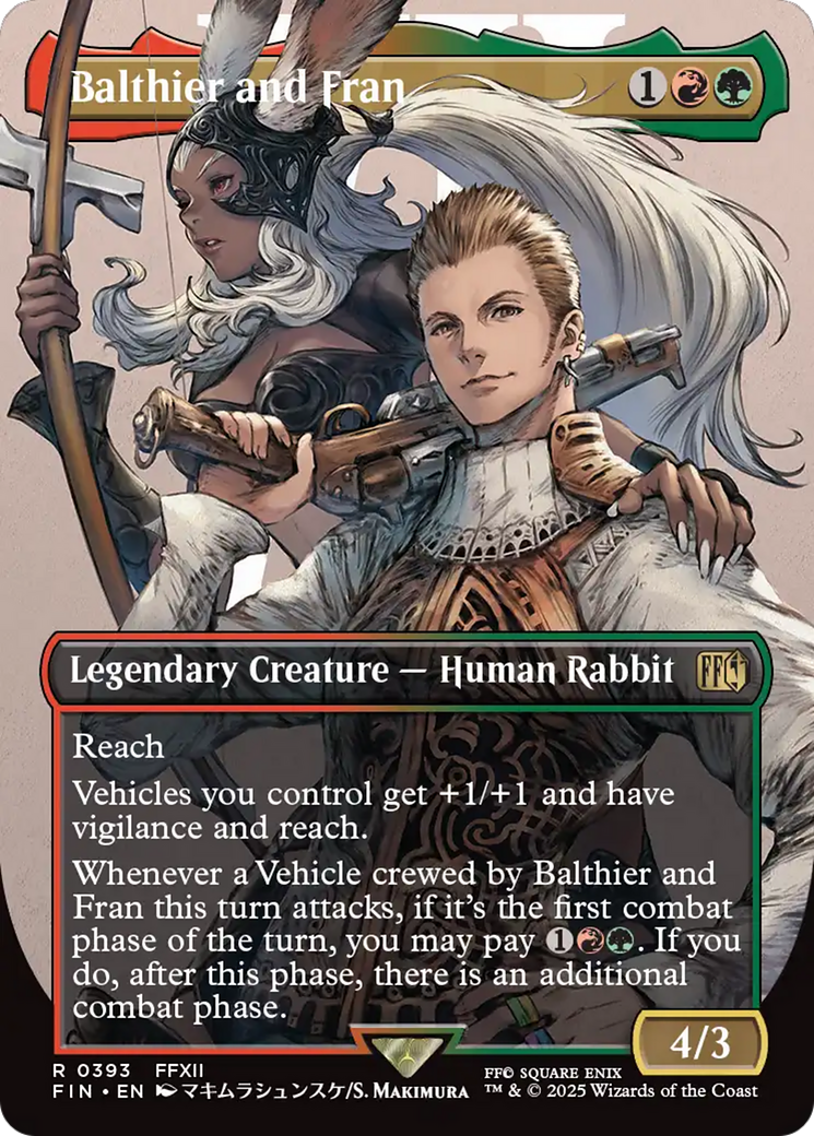 Balthier and Fran (Borderless) (0393) [FINAL FANTASY] | Black Swamp Games