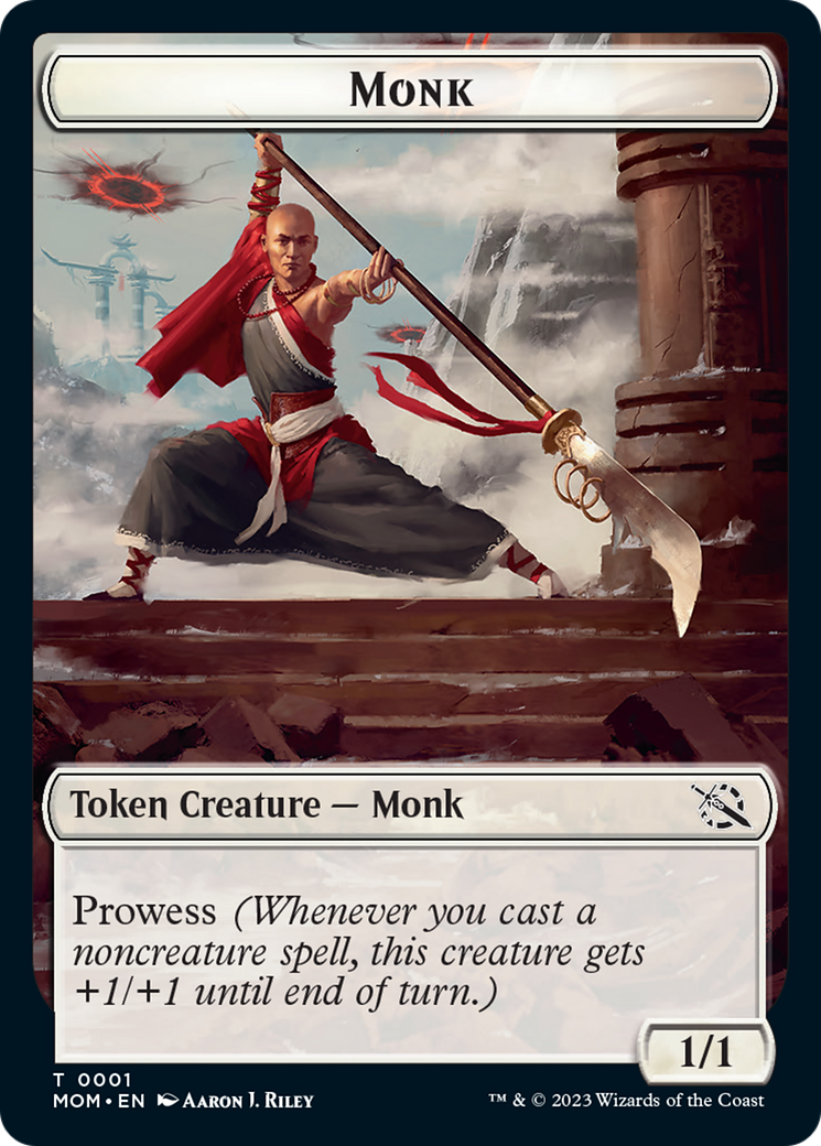 Monk Token [March of the Machine Tokens] | Black Swamp Games