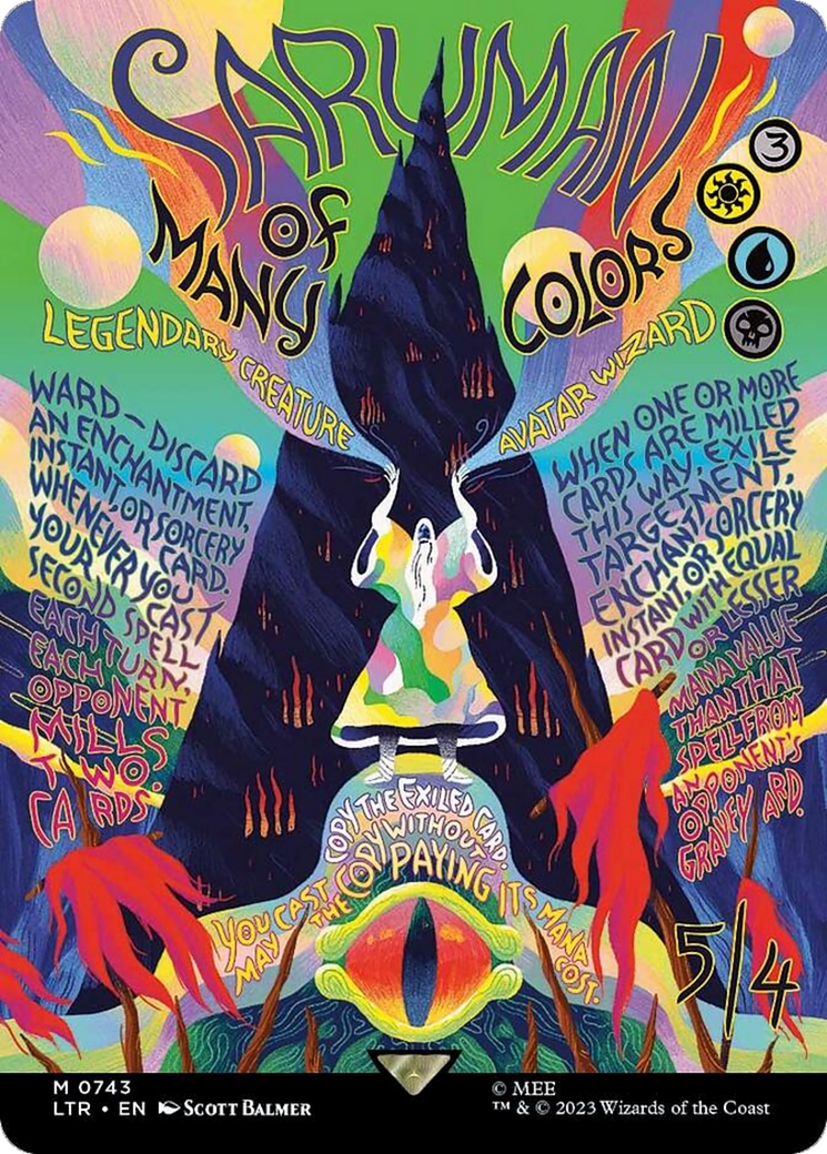 Saruman of Many Colors (Borderless Poster) [The Lord of the Rings: Tales of Middle-Earth] | Black Swamp Games