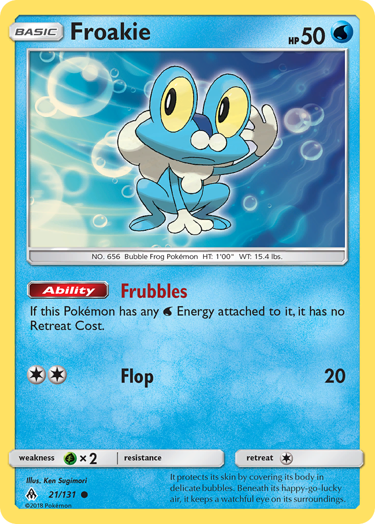 Froakie (21/131) [Sun & Moon: Forbidden Light] | Black Swamp Games