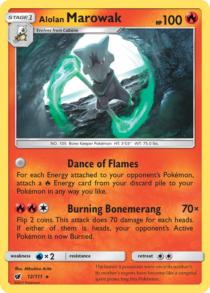 Alolan Marowak (12/111) [Sun & Moon: Crimson Invasion] | Black Swamp Games
