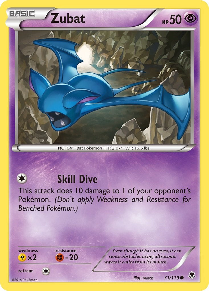 Zubat (31/119) [XY: Phantom Forces] | Black Swamp Games