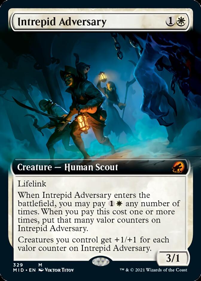Intrepid Adversary (Extended Art) [Innistrad: Midnight Hunt] | Black Swamp Games