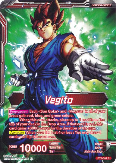 Vegito // Fusion Warrior Super Saiyan Vegito (Collector's Selection Vol. 1) (BT2-001) [Promotion Cards] | Black Swamp Games