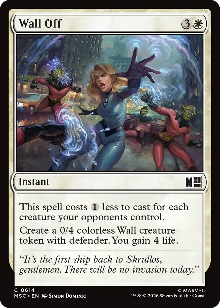 Wall Off [Marvel Super Heroes Commander] | Black Swamp Games