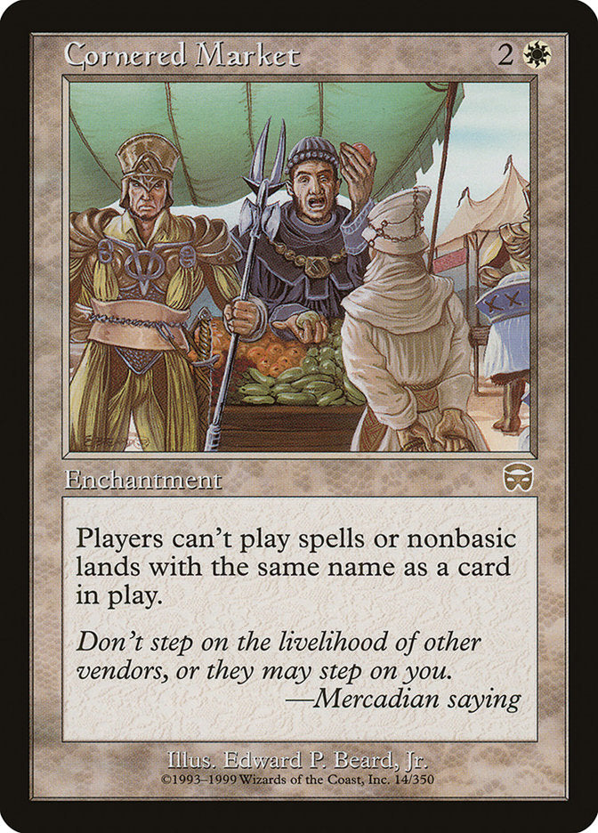 Cornered Market [Mercadian Masques] | Black Swamp Games