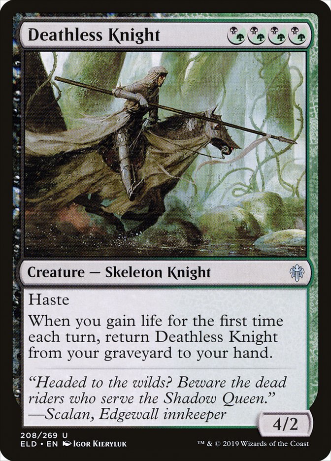 Deathless Knight [Throne of Eldraine] | Black Swamp Games