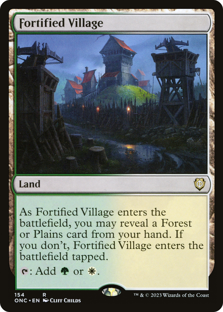 Fortified Village [Phyrexia: All Will Be One Commander] | Black Swamp Games