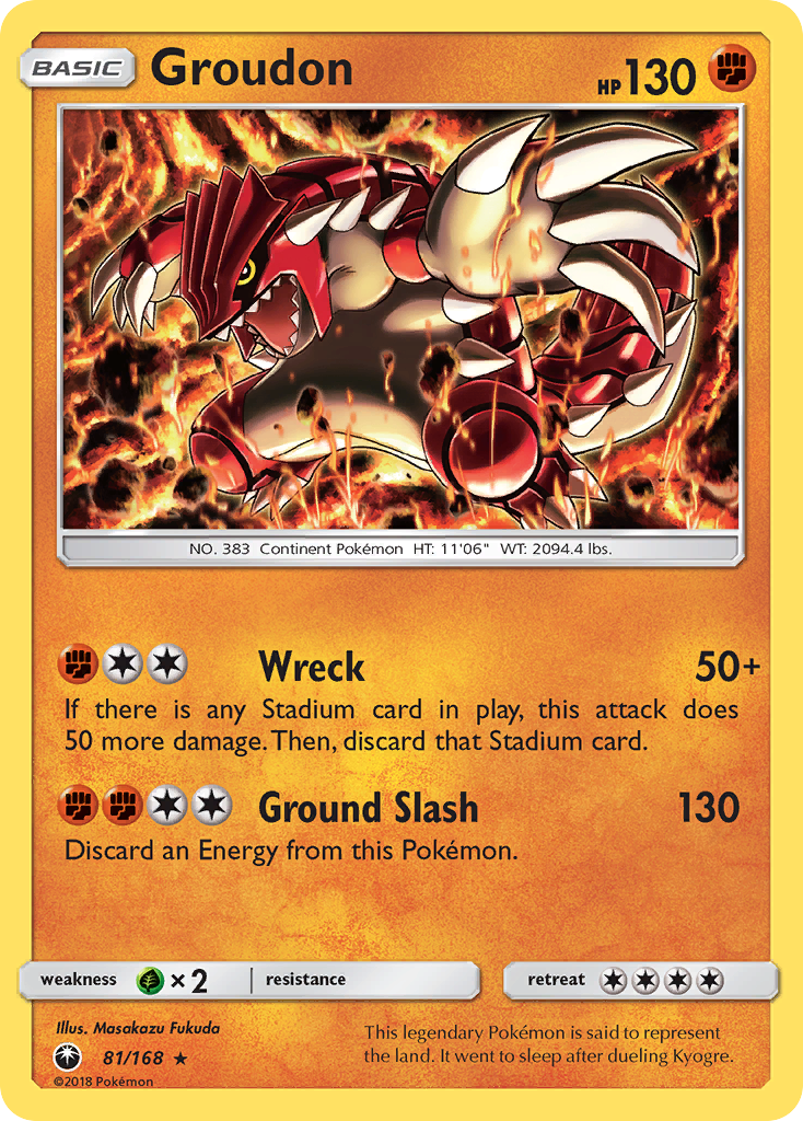 Groudon (81/168) [Sun & Moon: Celestial Storm] | Black Swamp Games