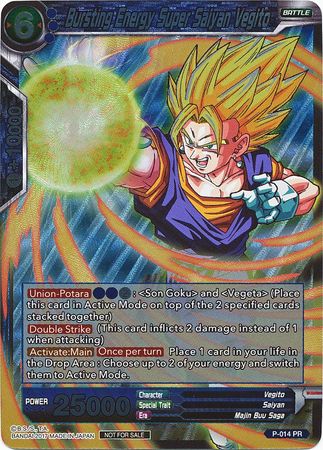 Bursting Energy Super Saiyan Vegito (P-014) [Promotion Cards] | Black Swamp Games