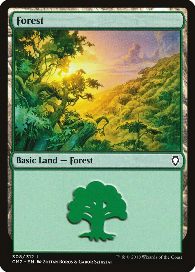Forest (308) [Commander Anthology Volume II] | Black Swamp Games
