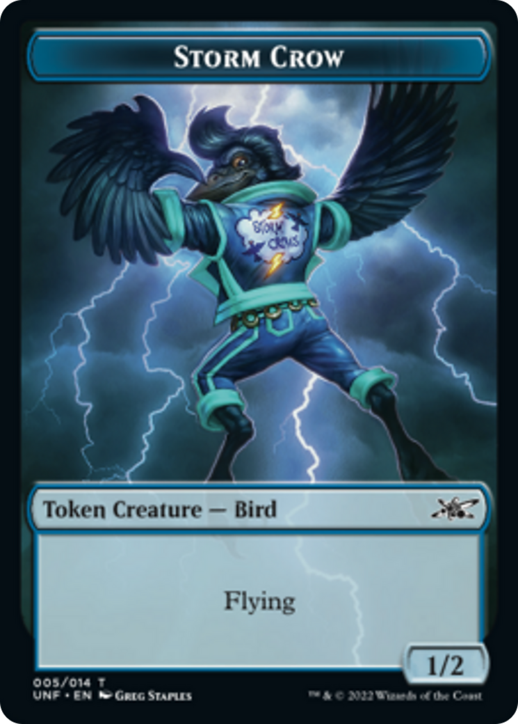 Squirrel // Storm Crow Double-Sided Token [Unfinity Tokens] | Black Swamp Games