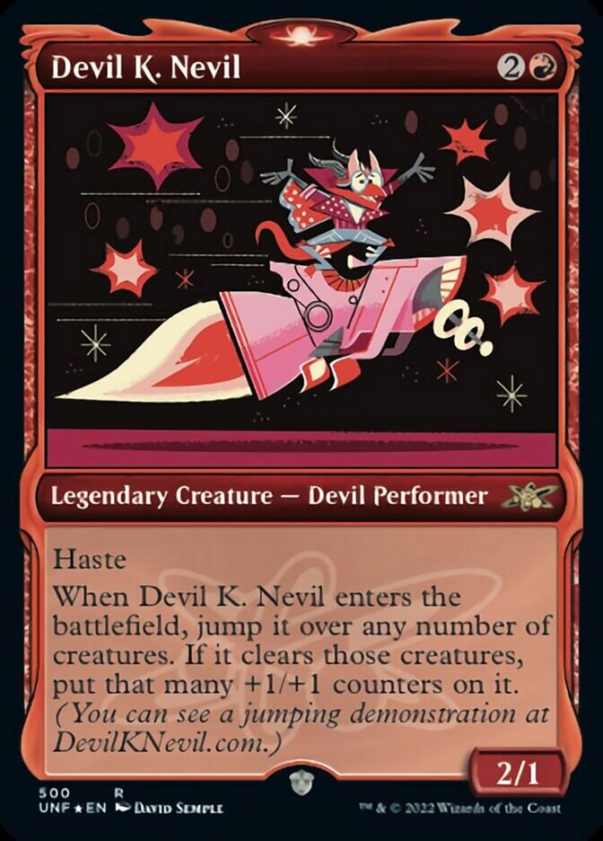 Devil K. Nevil (Showcase) (Galaxy Foil) [Unfinity] | Black Swamp Games