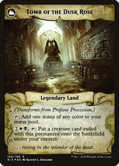 Profane Procession // Tomb of the Dusk Rose [Rivals of Ixalan Prerelease Promos] | Black Swamp Games