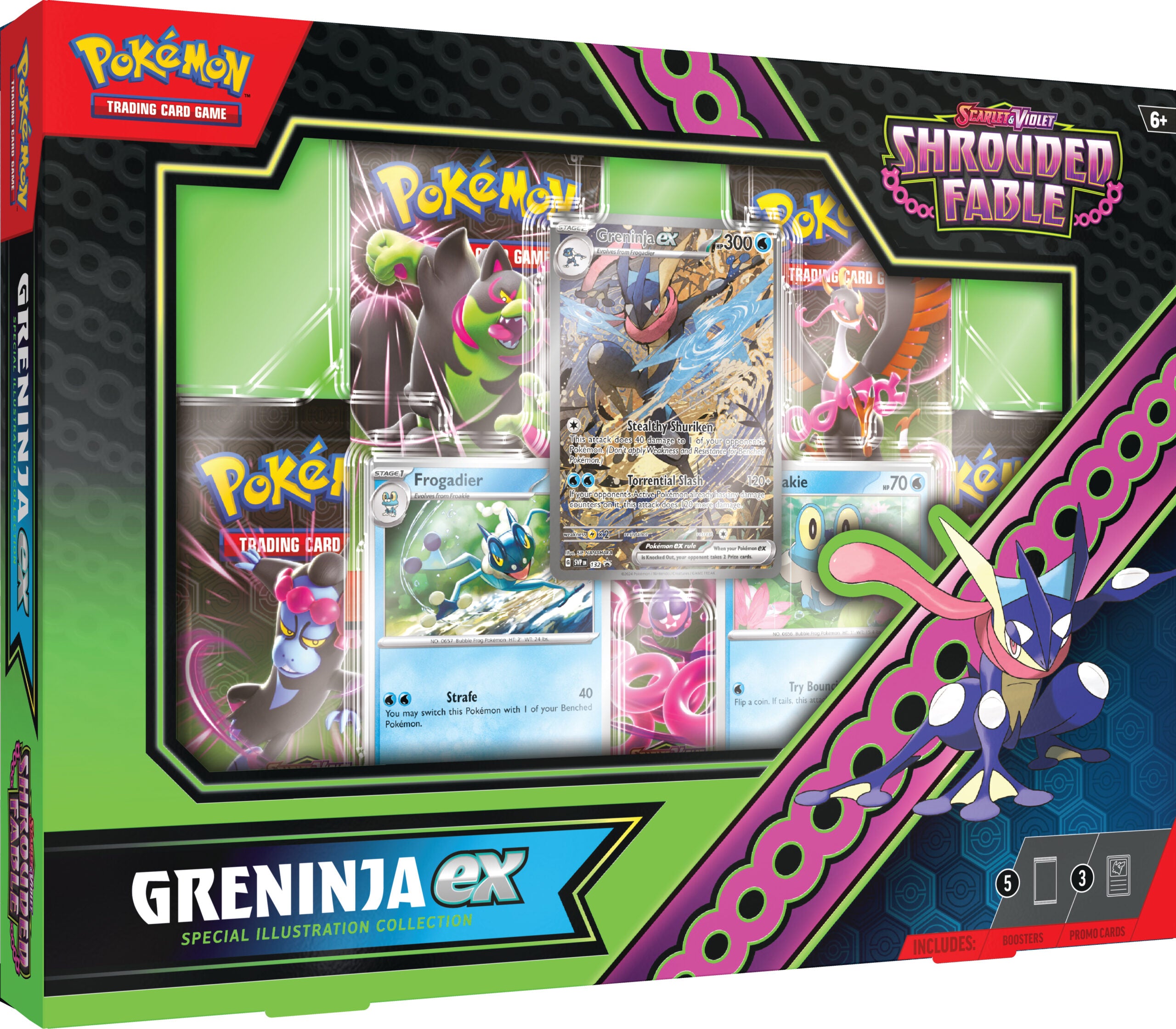 Scarlet & Violet: Shrouded Fable - Greninja Ex Illustration Collection | Black Swamp Games