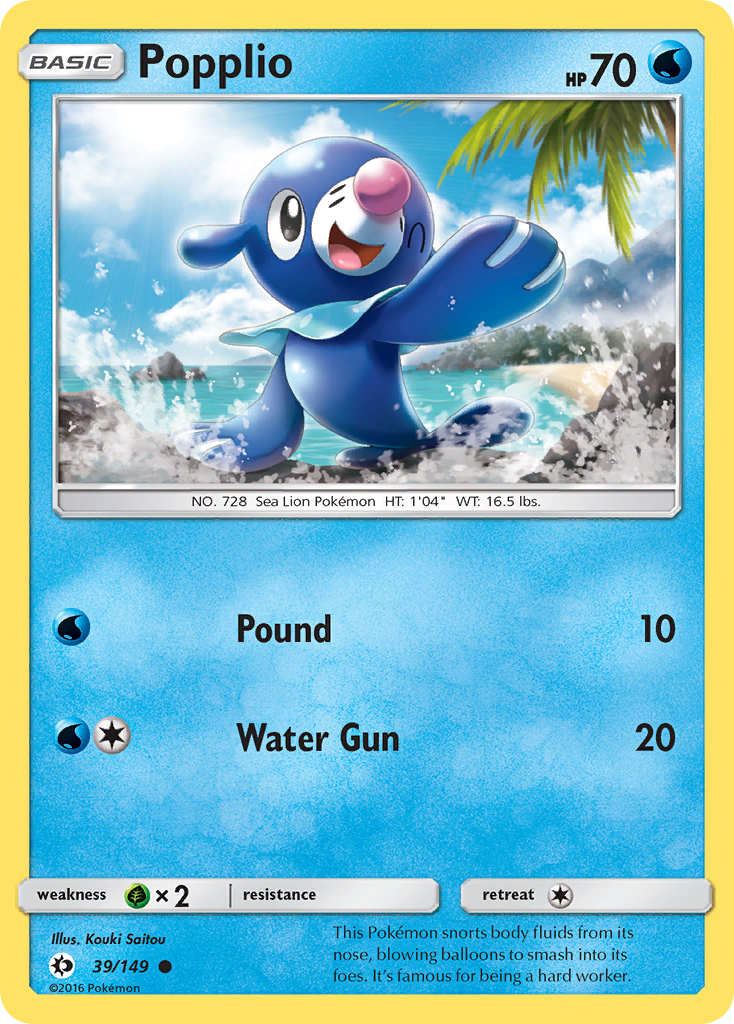 Popplio (39/149) [Sun & Moon: Base Set] | Black Swamp Games