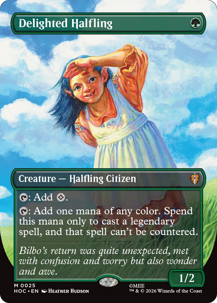 Delighted Halfling (Borderless) [The Hobbit: Eternal-Legal] | Black Swamp Games