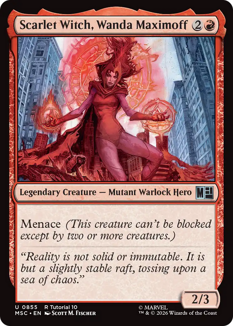 Scarlet Witch, Wanda Maximoff [Marvel Super Heroes Commander] | Black Swamp Games
