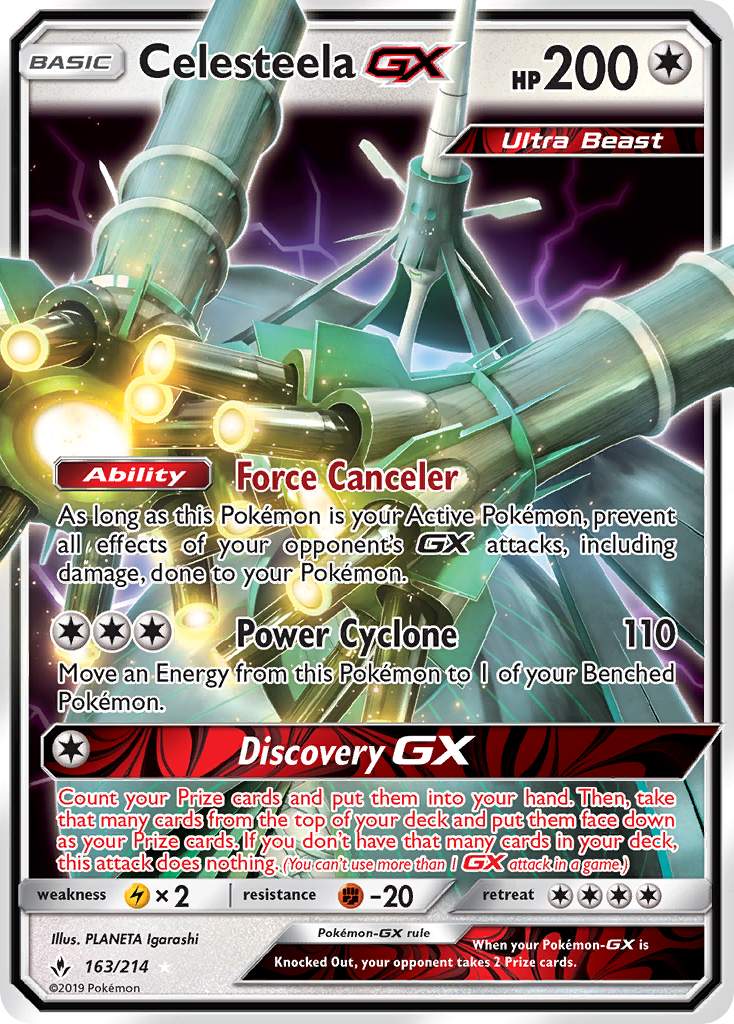 Celesteela GX (163/214) [Sun & Moon: Unbroken Bonds] | Black Swamp Games