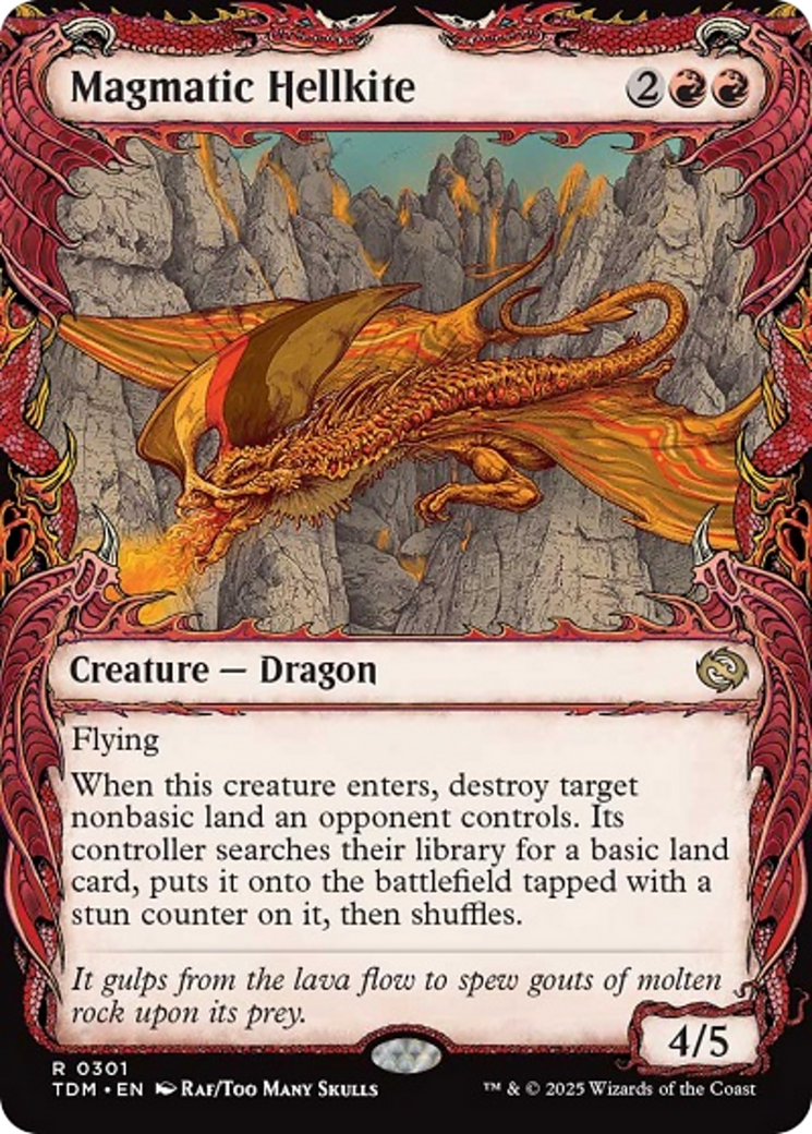 Magmatic Hellkite (Showcase) [Tarkir: Dragonstorm] | Black Swamp Games